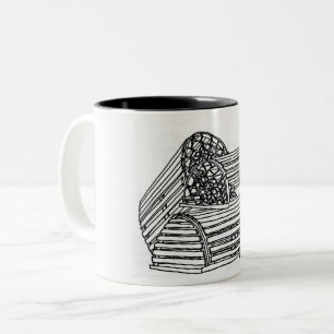 Hummerfallen Zwei-Tone-Kaffee-Tasse Zweifarbige Tasse