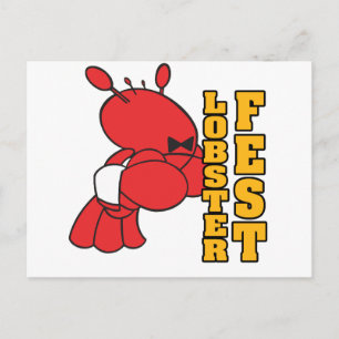 Hummerfest Hummer Kellner Postkarte