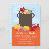 Hummerfest-Party Einladung (Vorne/Hinten)