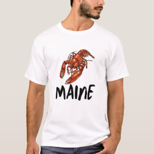Hummerklobbe aus Maine, Küstenflair, Meeresstolz T-Shirt