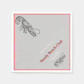 Hummerkoch Serviette (Vorderseite)