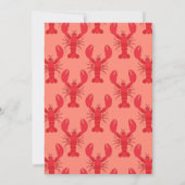 Hummerkohl Kinder 1 Geburtstag Party Meeresfrüchte Einladung (Rückseite)