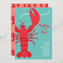 Hummerkohl Kinder 1 Geburtstag Party Meeresfrüchte