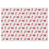 Hummerkrabbe-Seepferd-Krimson Tischdecke (Vorderseite (Horizontal))