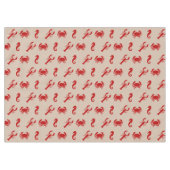 Hummerkrabbe-Seepferd-Kruste Tischdecke (Vorderseite (Horizontal))