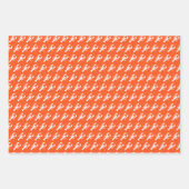 Hummerkrabbe Seepferd Orange Muster Küstenlinie ni Geschenkpapier Set (Vorderseite 2)