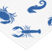 Hummerkrabbe-Seepferd Tischdecke (Schrägansicht)