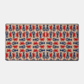 Hummerkrebs Gemustert Schreibtischunterlage (Vorderseite)