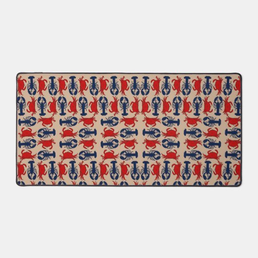 Hummerkrebs Gemustert Schreibtischunterlage (Vorderseite)