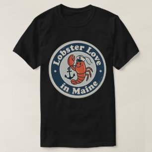 Hummerliebe_ Maine Maritime Kunstwerke T-Shirt