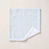 Hummermalerei Nautical Blue Stripe Coastal Badhandtuch Set (Waschlappen)