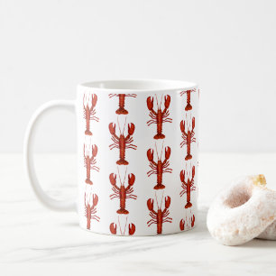 Hummermalerei Nautisches Küstenmuster Kaffeetasse