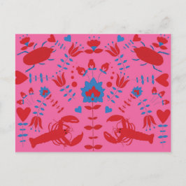 Hummermuster Postkarte