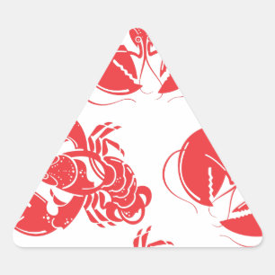 Hummerndruck Dreieckiger Aufkleber