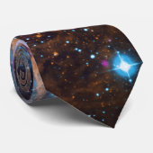 Hummernebel - kosmisches Winterwunderland Krawatte (Gerollt)