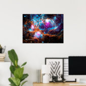 Hummernebel, NGC 6357 - Cosmic Winter Wonderl Poster (Heimbüro)