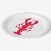 Hummerpapierplatte Pappteller (Schrägansicht)