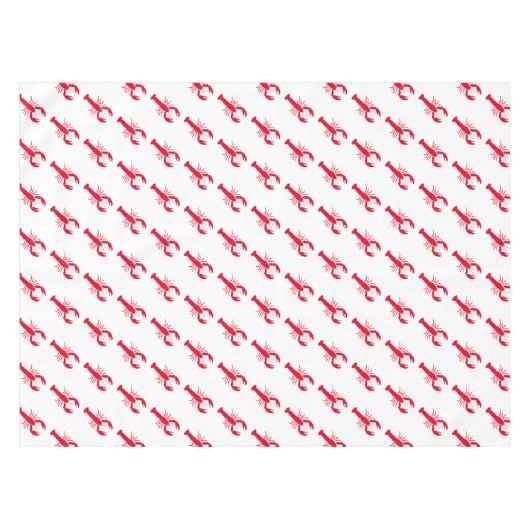 Hummerrot-Muster, modern an der Küste Tischdecke (Vorderseite (Horizontal))