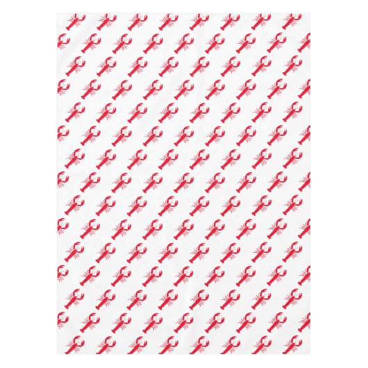 Hummerrot-Muster, modern an der Küste Tischdecke (Vorderseite)