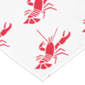 Hummerrot-Muster Moderner Sommer Tischdecke (Schrägansicht)