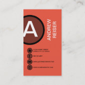 Hummerrubinblase Visitenkarte (Rückseite)