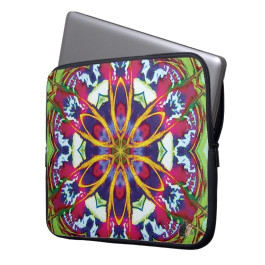 Hummers Kaleidoskop Laptop Sleeve (Vorderseite Links)