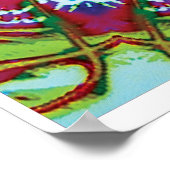 Hummers Kinetic Collage Kaleidoscope Poster (Ecke)