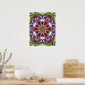 Hummers Kinetic Collage Kaleidoscope Poster (Küche)