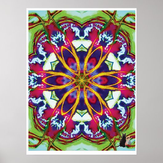 Hummers Kinetic Collage Kaleidoscope Poster (Vorne)