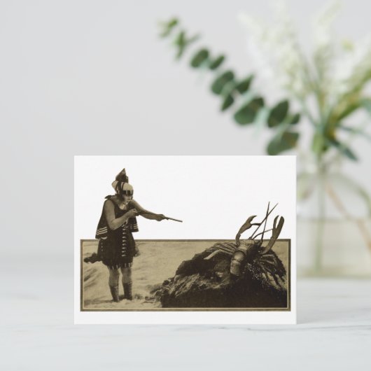 "Hummersaison" Postkarte (Stehend Vorderseite)