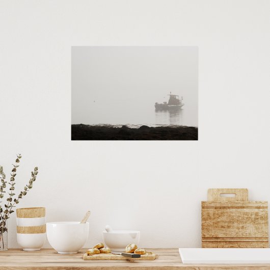 Hummerschiff, Maine Poster (Küche)
