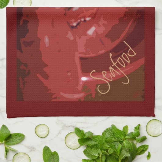 Hummerschnecken Schalentiere Geschirrtuch (Gefaltet)