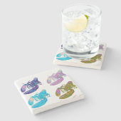 Hummerstein-Untersetzer Steinuntersetzer (Seitenansicht)