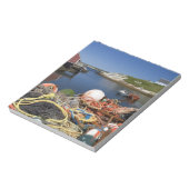 Hummertöpfe, Bojen und Seile am Dock Notizblock (Rotiert)