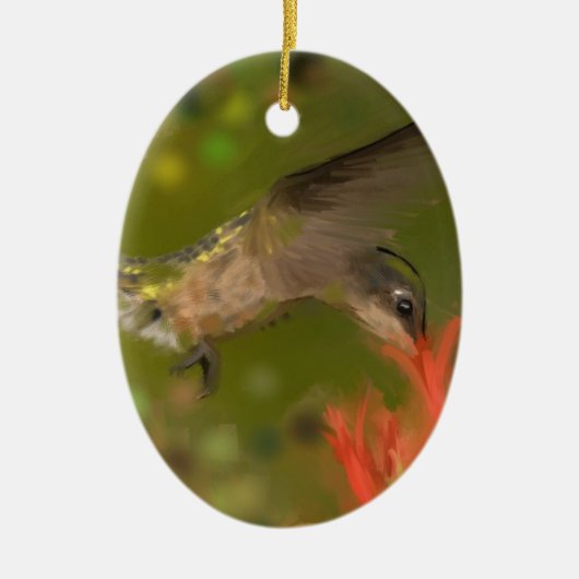 Hummertrinken Keramik Ornament (Vorne)