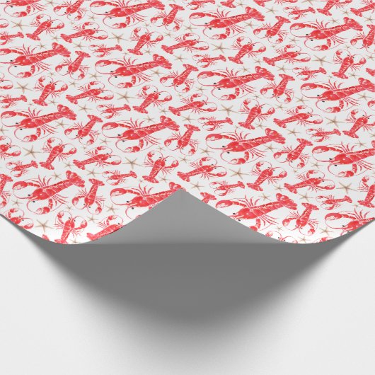 Hummerwackelpapier Geschenkpapier (Ecke)