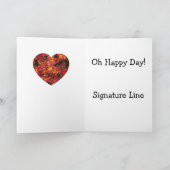 Hummiingbird Felt Sequin Beads Stitched Pretty  Karte (Innenseite)