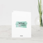 Humming Along Note Card Karte (Rückseite)