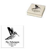 Humming Bird, Add info, Rücksendeadresse Briefmark Gummistempel (Stempel)