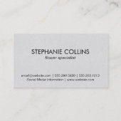 Humming Bird | BLUME II Visitenkarte (Rückseite)