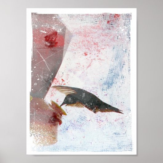 Humming Bird Digitale Kunst Poster (Vorne)