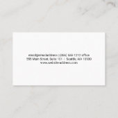 Humming-Bird-Logo | QR Code Business Card Visitenkarte (Rückseite)