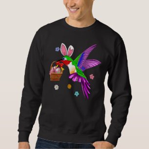 Humming Bird Ostertag mit Bunny Egge Kostüm Sweatshirt