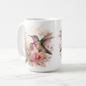 Humming-Bird-Partnerschaft mit Blume Kaffeetasse (Vorderseite Links)