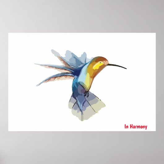 Humming Bird Poster (Vorne)