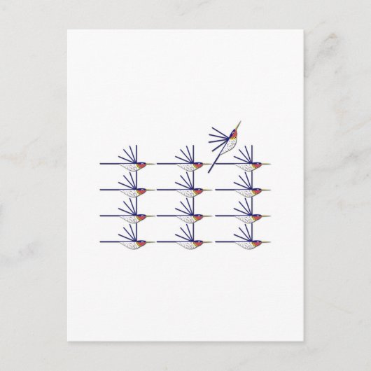 Humming Bird Postkarte (Vorderseite)