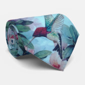 Humming Bird Print Krawatte (Gerollt)