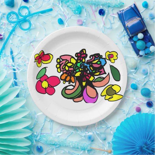 Humming bird  relax  spring pappteller (Party)