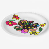 Humming bird  relax  spring pappteller (Schrägansicht)