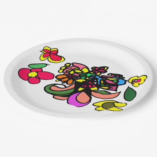 Humming bird  relax  spring pappteller (Schrägansicht)